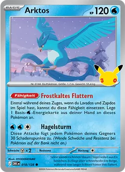Pokémon-Karte Arktos 018/128