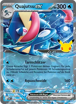 Pokémon-Karte Quajutsu-ex 021/128
