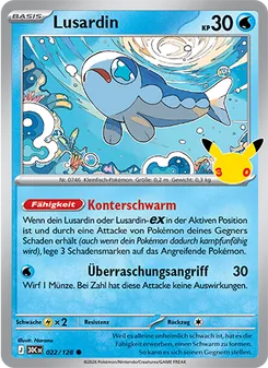 Pokémon-Karte Lusardin 022/128