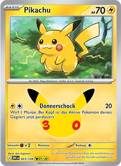 Pokémon-Karte Pikachu 023/128