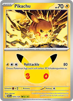 Pokémon-Karte Pikachu 024/128