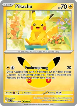 Pokémon-Karte Pikachu 025/128