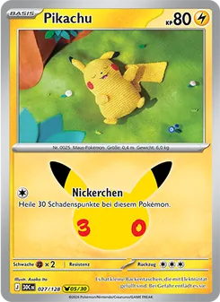 Pokémon-Karte Pikachu 027/128