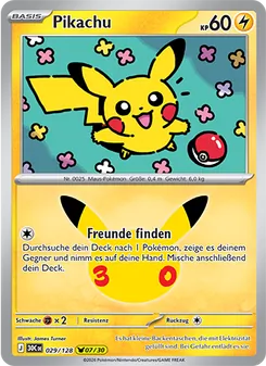 Pokémon-Karte Pikachu 029/128