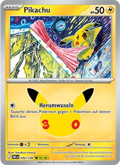 Pokémon-Karte Pikachu 032/128
