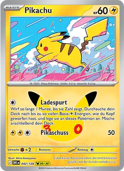 Pokémon-Karte Pikachu 042/128