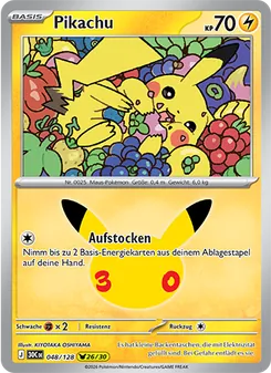 Pokémon-Karte Pikachu 048/128