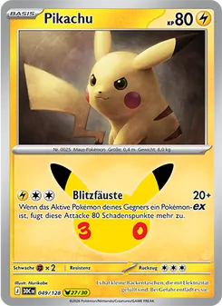 Pokémon-Karte Pikachu 049/128