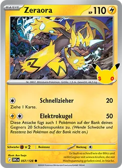 Pokémon-Karte Zeraora 057/128