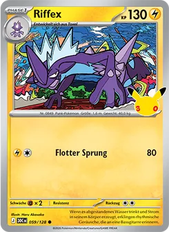 Pokémon-Karte Riffex 059/128