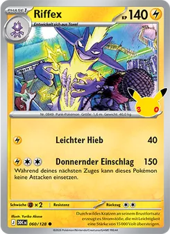 Pokémon-Karte Riffex 060/128