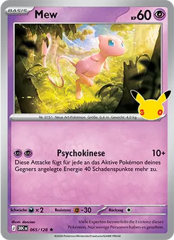 Pokémon-Karte Mew 065/128