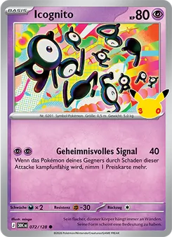 Pokémon-Karte Icognito 072/128