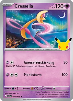 Pokémon-Karte Cresselia 074/128