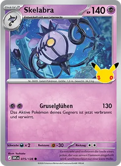 Pokémon-Karte Skelabra 075/128
