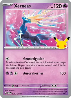 Pokémon-Karte Xerneas 076/128