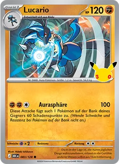 Pokémon-Karte Lucario 083/128