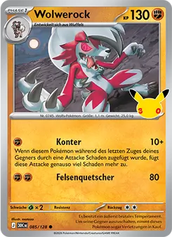 Pokémon-Karte Wolwerock 085/128