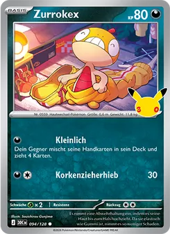 Pokémon-Karte Zurrokex 094/128