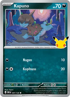 Pokémon-Karte Kapuno 097/128