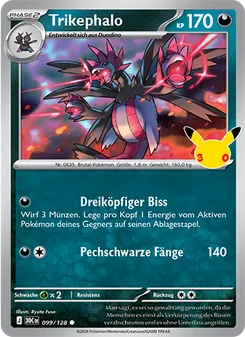 Pokémon-Karte Trikephalo 099/128