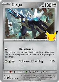 Pokémon-Karte Dialga 103/128