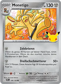 Pokémon-Karte Monetigo 108/128