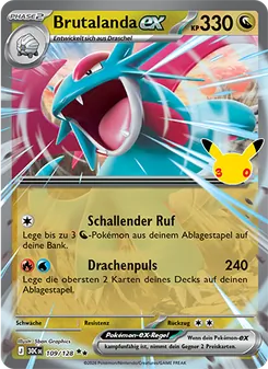 Pokémon-Karte Brutalanda-ex 109/128