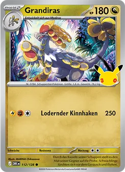 Pokémon-Karte Grandiras 112/128