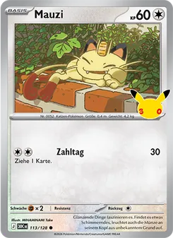 Pokémon-Karte Mauzi 113/128