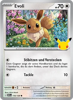 Pokémon-Karte Evoli 116/128
