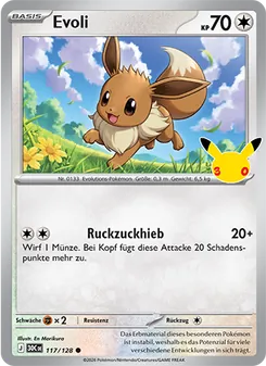 Pokémon-Karte Evoli 117/128