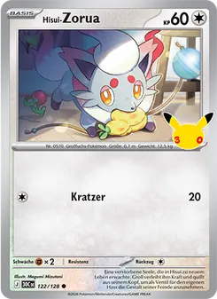 Pokémon-Karte Hisui-Zorua 122/128
