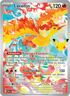 Pokémon-Karte Lavados 130/128