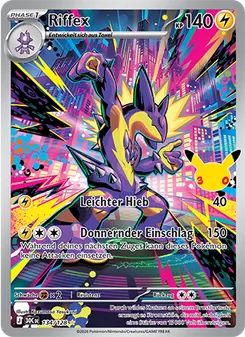 Pokémon-Karte Riffex 134/128