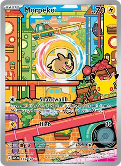 Pokémon-Karte Morpeko 135/128