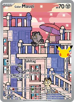 Pokémon-Karte Galar-Mauzi 141/128