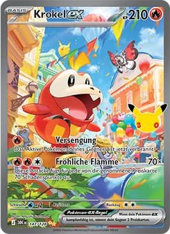 Pokémon-Karte Krokel-ex 147/128