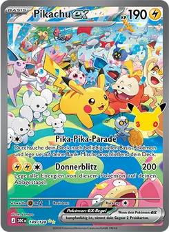 Pokémon-Karte Pikachu-ex 149/128