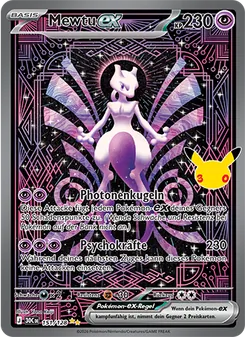 Pokémon-Karte Mewtu-ex 151/128