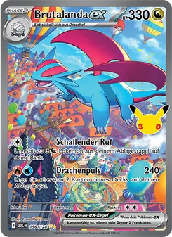 Pokémon-Karte Brutalanda-ex 156/128