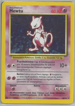 Pokémon-Karte Mewtu 010/102