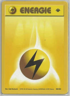 Pokémon-Karte Elektroenergie 100/102