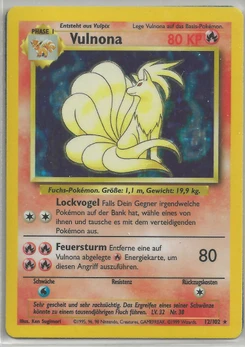 Pokémon-Karte Vulnona 012/102
