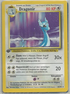 Pokémon-Karte Dragonir 018/102