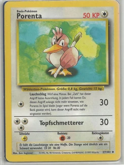 Pokémon-Karte Porenta 027/102