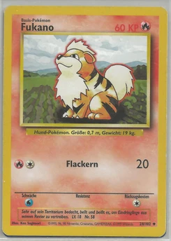 Pokémon-Karte Fukano 028/102