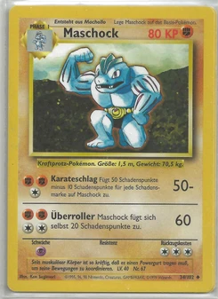 Pokémon-Karte Maschock 034/102