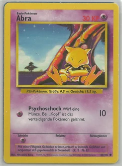 Pokémon-Karte Abra 043/102