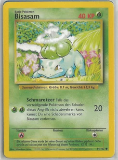 Pokémon-Karte Bisasam 044/102